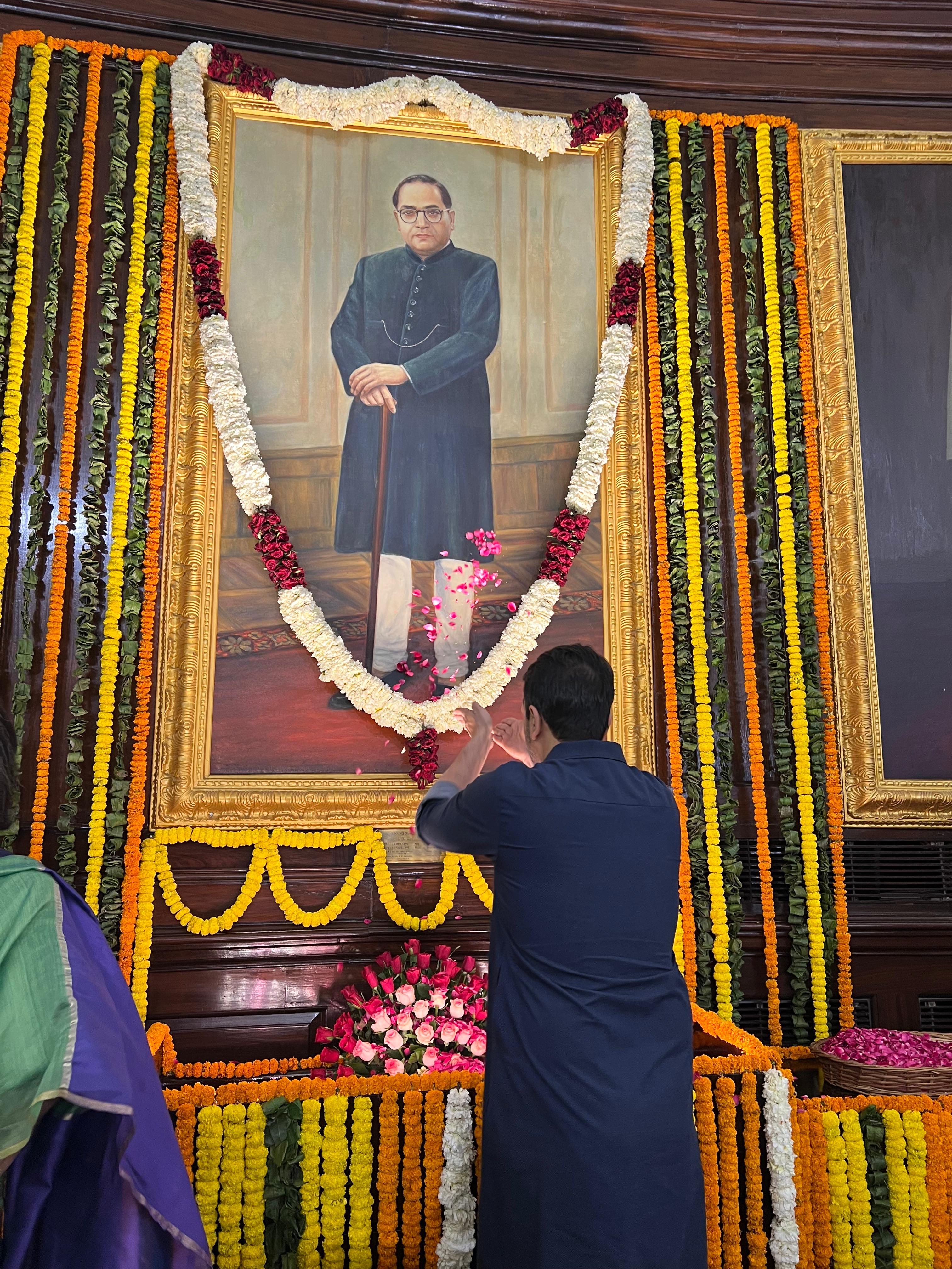 Jayant Chaudhary Pays Tribute to Dr. B.R. Ambedkar with PM Narendra Modi on 135th Birth Anniversary